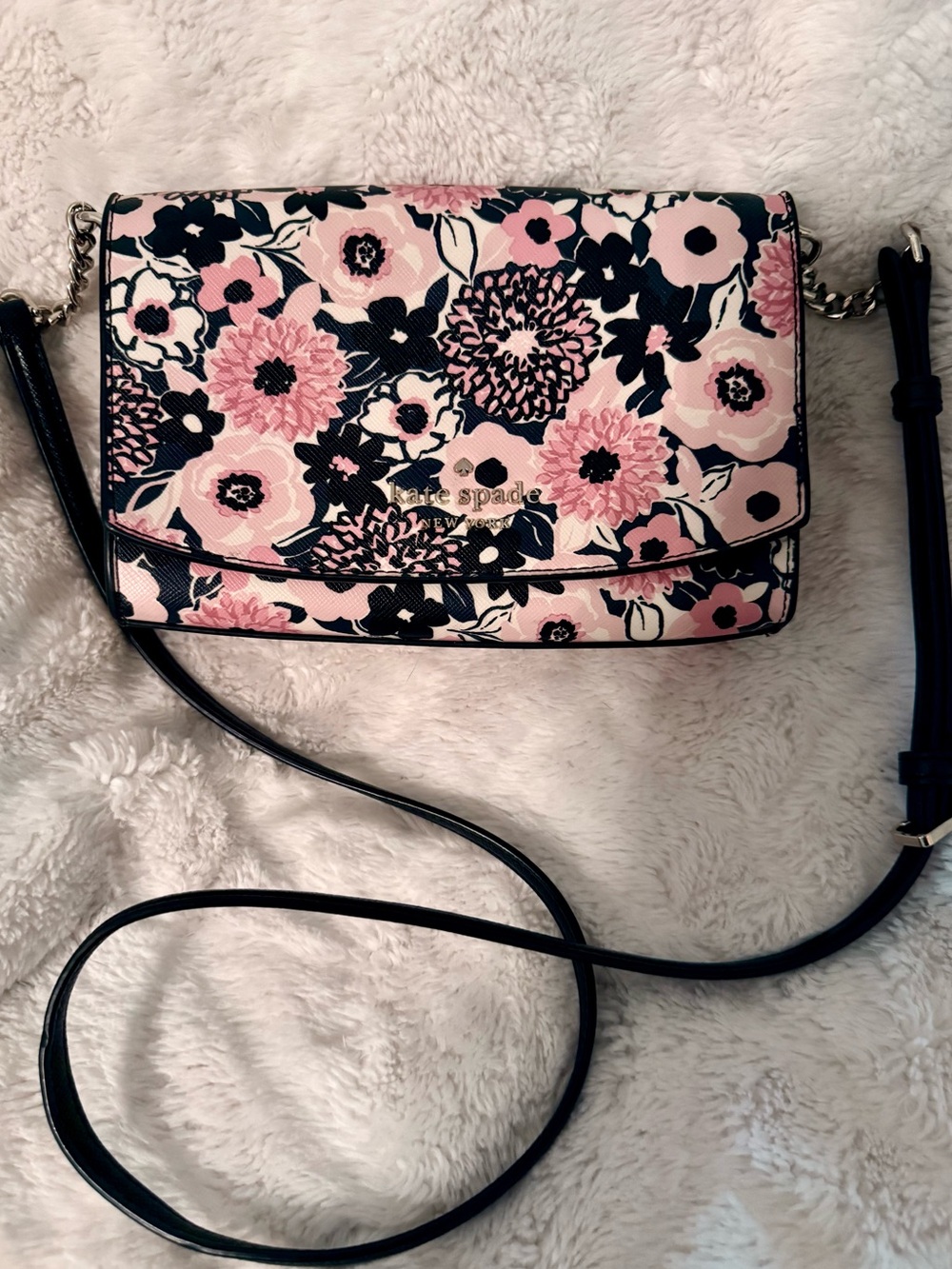 Kate Spade Staci Dahlia Floral Printed Small Crossbody.